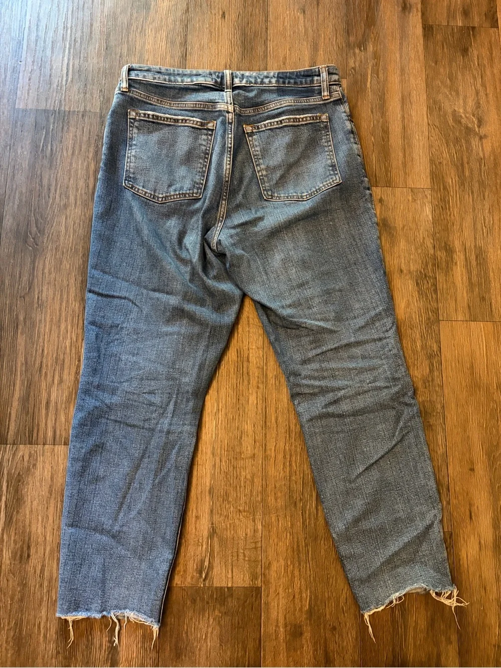 Abercrombie & Fitch Women's The Mom High Rise Curve Love Blue Jeans Size 10R
